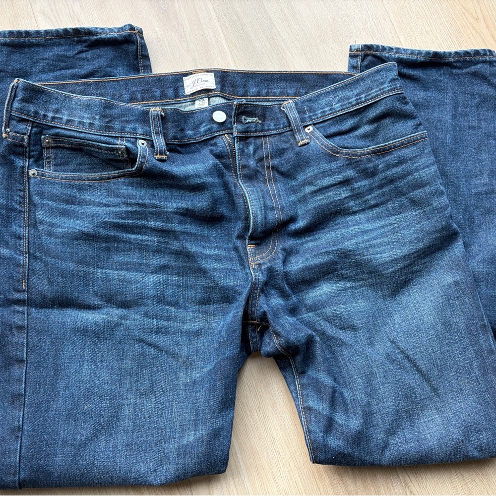 J. Crew Dark Indigo Relaxed Jeans